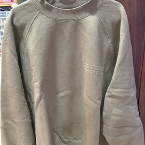 Fear of God Tan Crewneck Sweater Soft Cotton Classic